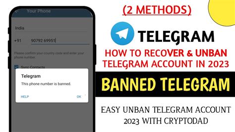 got telegram|my telegram got banned.